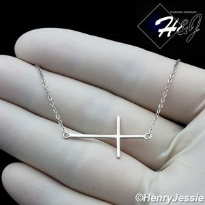 925 STERLING SILVER CROSS PENDANT NECKLACE*WN1